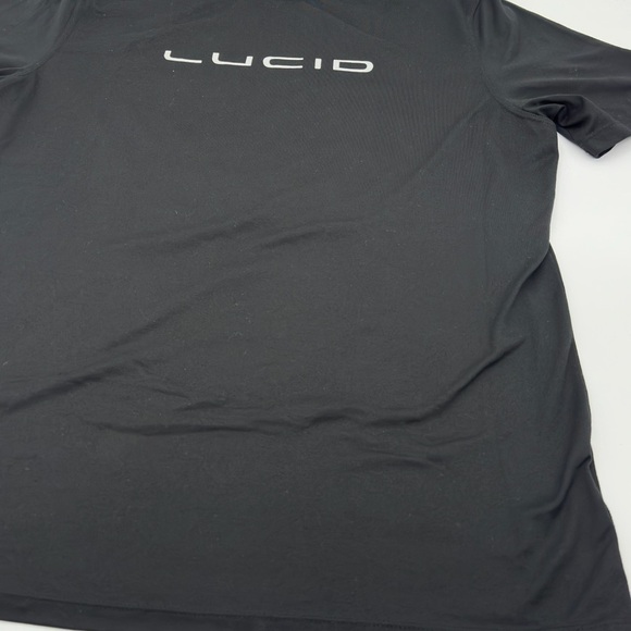 LUCID Motors Logo T-SHIRT Black XL Genuine Electric Car Stretch Fit - Picture 2 of 11
